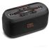 JBL PartyBox On-The-Go 2 - Portable Party Speaker with one Wireless Digital mic, Handle and a Shoulder Strap, Dynamic lightshow, Up to 15 Hours Playtime, Splash Proof & Auracast™ (Black)